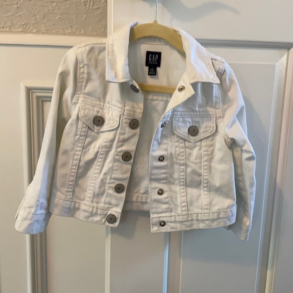 White denim jacket Size 2T